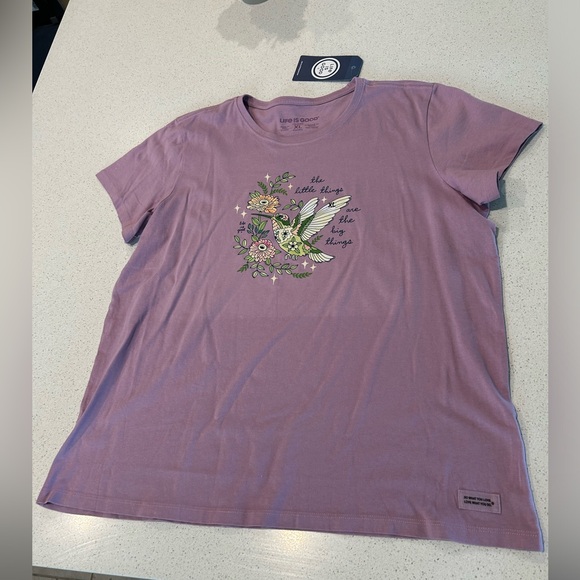 Hummingbird Life Is Good T-Shirt - Picture 2 of 8